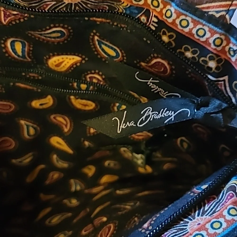 Vera Bradley* Shoulder Bag* Kingston Print* Black/Brown